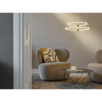 OSRAM DECOR Aura 2-delige hanglamp, 3000K, 21W, 2400lm, klikdimfunctie