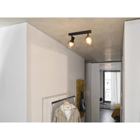 LEDVANCE DECOR Spot Firefly plafondlamp, inclusief OSRAM lamp, zwart, 2 x 2,8W, E14