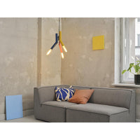 OSRAM DECOR Hanglamp van stro, 3 lampen, E27 fitting, meerkleurig