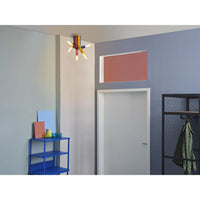 OSRAM DECOR plafondlamp van stro, 5 lampen, E27, meerkleurig