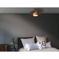 OSRAM DECOR Bamboe Papieren Hut Plafondlamp Lichtbruin, 400 mm, E27