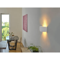 OSRAM DECOR Plaster Routes Wall wandlamp Up 310 1xE27 Wit