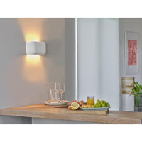 OSRAM DECOR Plaster Routes wandlamp 250 1xE27 wit