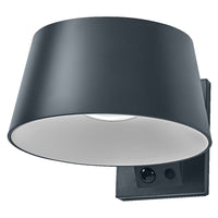 ENDURA STYLE SOLAR BRIGHT SENSOR Wall Brella IP54 Dark Grey