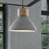 LEDVANCE DECOR Concrete Wood hanglamp, E27, 220 mm