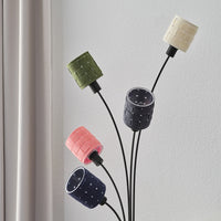LEDVANCE DECOR vloerlamp met 5 lampen, decoratieve vilten lampenkap, E14