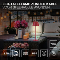 OSRAM ENDURA STYLE TAFELSTICKET OPLAADBARE TAFELLAMP, 2,5W, 200lm, beige