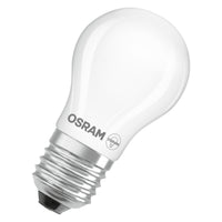 OSRAM LED CLASSIC P ENERGIE-EFFICIËNTIEKLASSE A, LED-lamp, loodvrij glas, mat, 1,2 W, (ex 25 W), 255 lm, warmwit, 2700 K, Energie-efficiëntieklasse: A, CRI 80