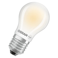 OSRAM LED CLASSIC P ENERGIE-EFFICIËNTIEKLASSE A in P-vorm, LED-lamp, loodvrij glas, mat, 2,2 W, (ex 40 W), 470 lm, warmwit, 2700 K, energie-efficiëntieklasse: A, CRI 80