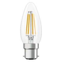 OSRAM LED-lamp LED Retrofit CLASSIC B 4W 827 Clear B22d, 470 lm, 2700 K, warm wit