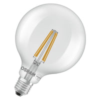 OSRAM LED-LAMPEN ENERGIEKLASSE A ENERGIE-EFFICIËNTIE FILAMENT CLASSIC Globe , LED-lamp, loodvrij glas, helder, 7,2 W, 1521 lm, warmwit, energie-efficiëntieklasse: A
