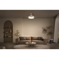 OSRAM LED-plafondventilator, uitschuifbaar, 66W, wit, 3000K-6500K