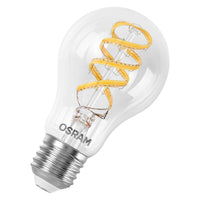 OSRAM SMART+ MATTER Filament Classic shapes multicolor in A-Form, LED-Lampe, Glas, klar, 4,8 W, 470 lm, von 2700 bis 6500 K, Matter, Smartspeaker-Kompatibel, Dimmbar