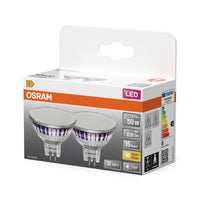 OSRAM SPOT MR16 GL 50 LED-reflectorlamp, 6,5W, 630lm, GU5.3, warm wit