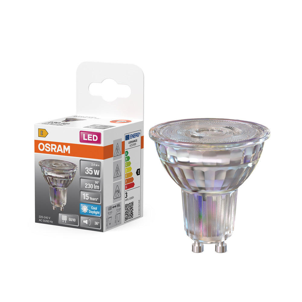 OSRAM LED STAR PAR16 spot (voorheen 35W) 2,6W / 6500K koud wit GU10