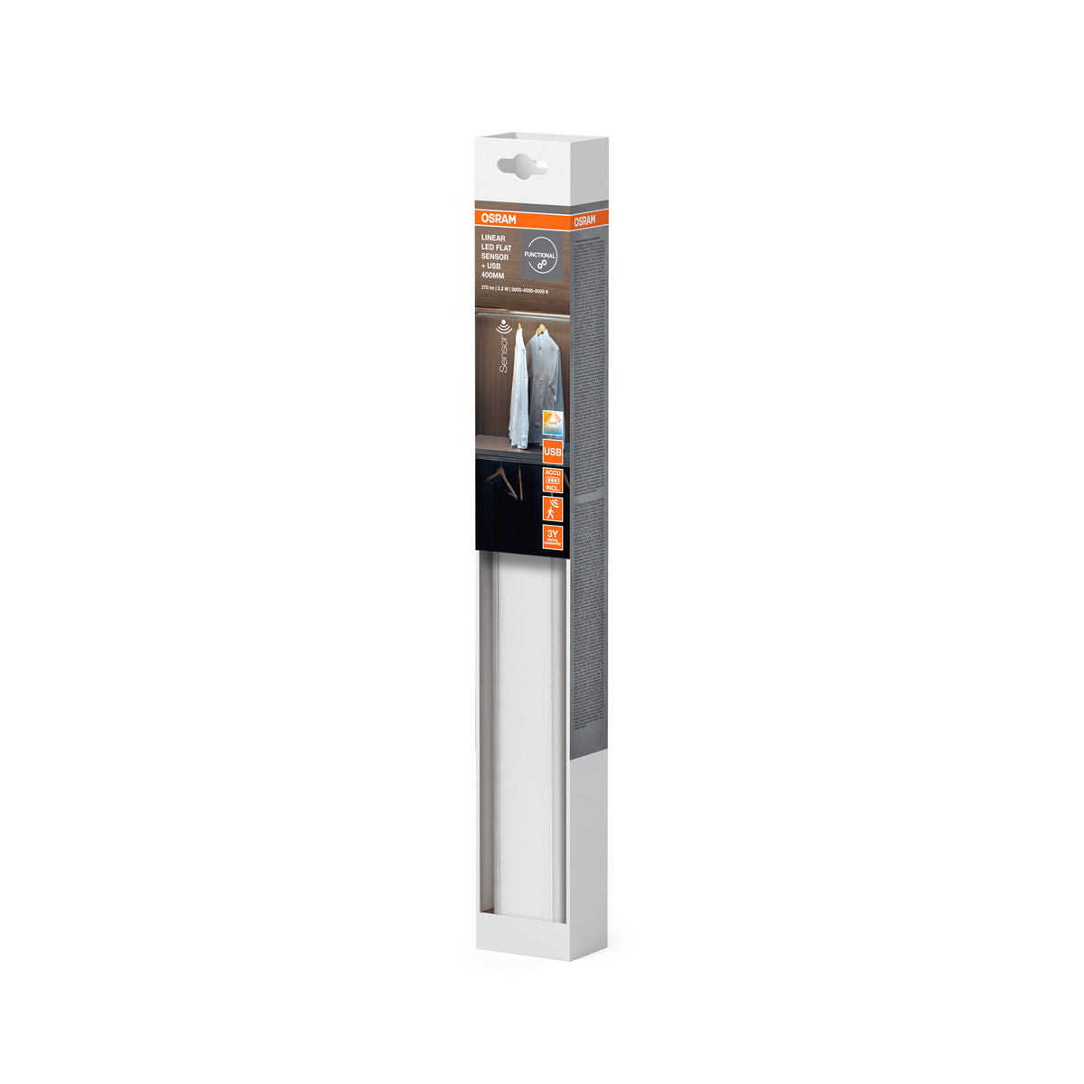 OSRAM LED-Unterbauleuchte mit Sensor und USB 400mm CCT