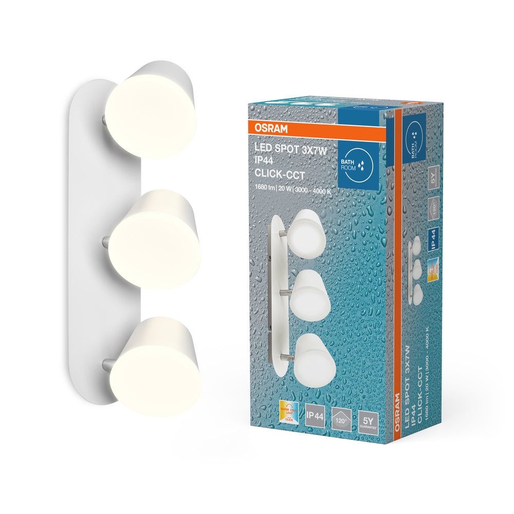 OSRAM LED Spot LED Plafondlamp 3x 7W 3000-4000K