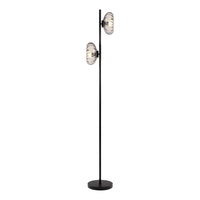 OSRAM DECOR Rookglazen Vloerlamp 2xE14 Zwart