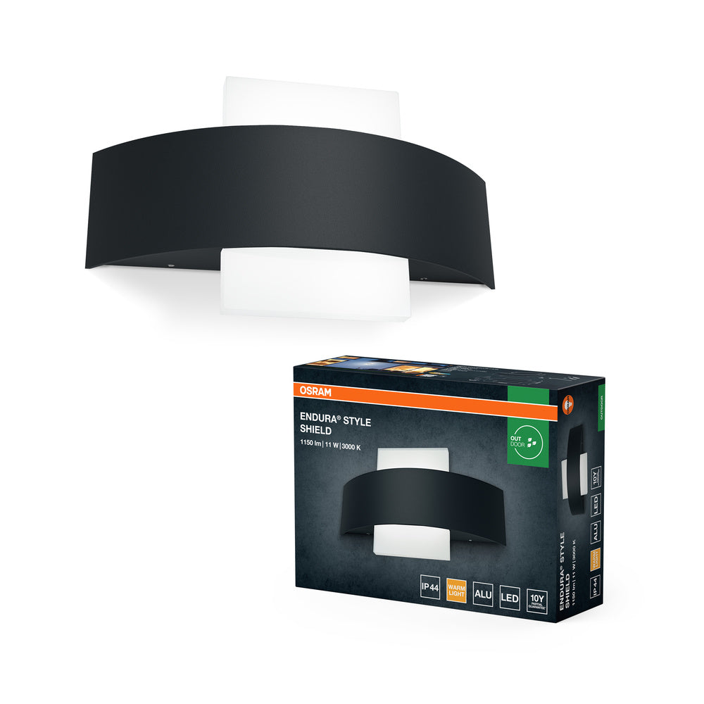 OSRAM LED wand- en plafondlamp, geschikt voor buitengebruik, warm wit, 60,0 mm x 240,0 mm x 142,0 mm, ENDURA STYLE SHIELD