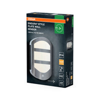 OSRAM ENDURA® Style Plate LED-wandlamp met sensor 12,5W / 3000K warm wit