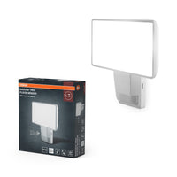 OSRAM LED-schijnwerper met sensor, 27 W, neutraal wit, 3000 lm, IP55, draaibaar, voor buiten, parkeerplaatsen en entrees