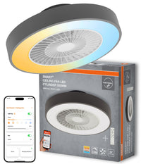 OSRAM SMART+ plafondventilator met wifi-technologie cilinder 550 mm + RC