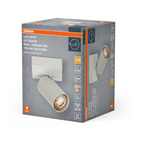 OSRAM LED-spot achthoekige plafond-/wandlamp 3,4W, GU10, 230lm, wit