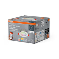 OSRAM Matter SMART+ RECESS DOWNLIGHT Inbouwspot, Ø 86 mm, RGB 4W, instelbaar wit, 2700…6500 K