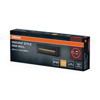 OSRAM ENDURA STYLE IVAN WALL buitenverlichting, 1,9 W, 85 lm, wandlamp, donkergrijs, beschermingsklasse IP65, 3.000 K kleurtemperatuur, warmwitte lichtkleur