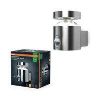 OSRAM LED wand- en plafondlamp, armatuur voor buitentoepassingen, geïntegreerde bewegingssensor, dag/nachtsensor, warm wit, 150,0 mm x 102,0 mm x 135,0 mm, ENDURA STYLE CYLINDER