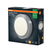 OSRAM ENDURA STYLE DISC buitenwandlamp roestvrij staal 8W