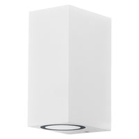 OSRAM ENDURA Vierkante Updown buitenwandlamp, wit, GU10