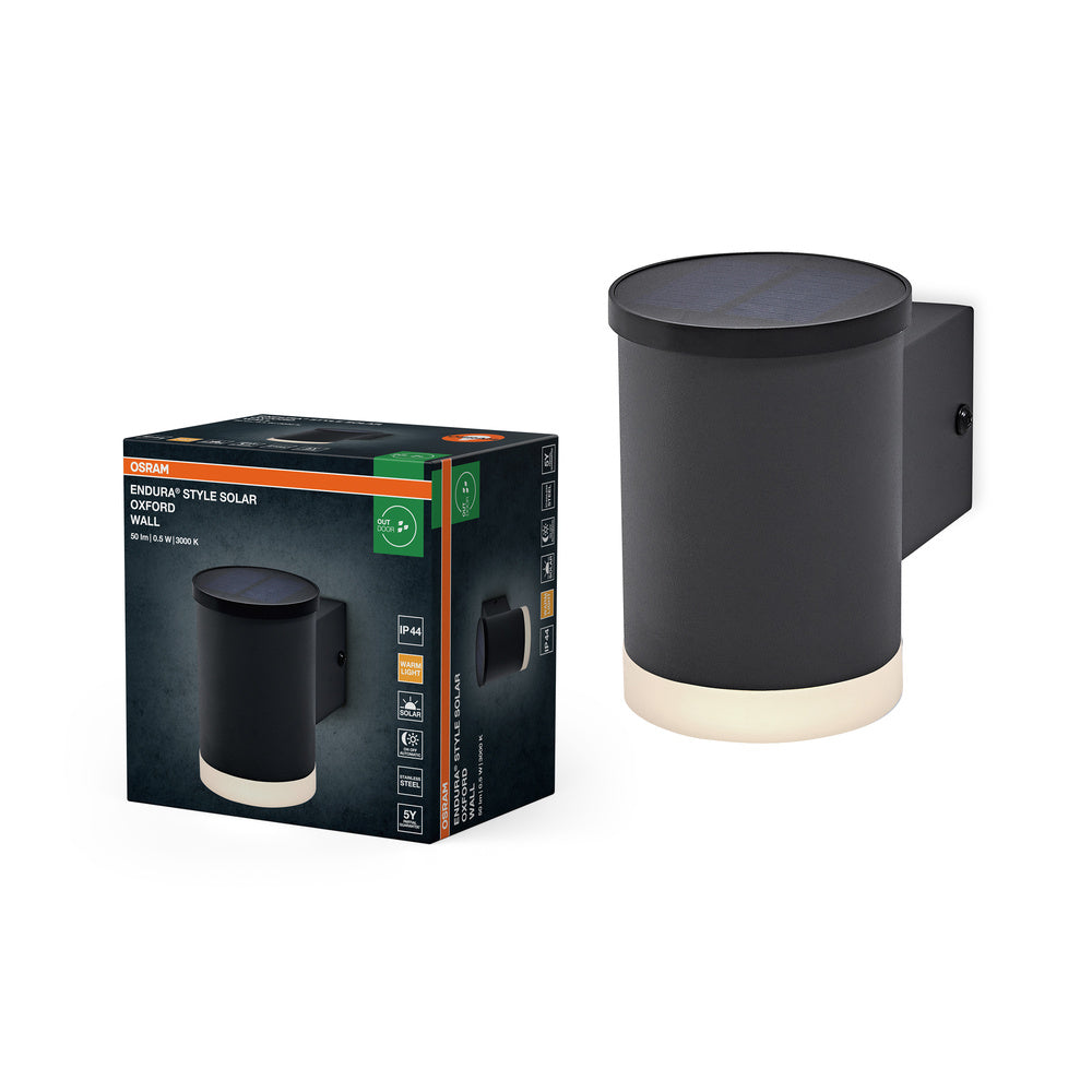 OSRAM ENDURA STYLE SOLAR OXFORD buitenwandlamp, 0,5W, 50lm