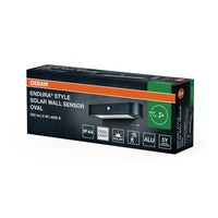 OSRAM ENDURA stijl ovale wandlamp op zonne-energie, met sensor, 4000K