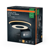 OSRAM ENDURA Style Solar-Wandleuchte Glow, Sensor, 3000K