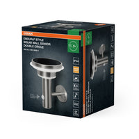 OSRAM ENDURA® Style Dubbele Cirkel Solar LED Wandlamp met Sensor 6W / 3000K Warm Wit