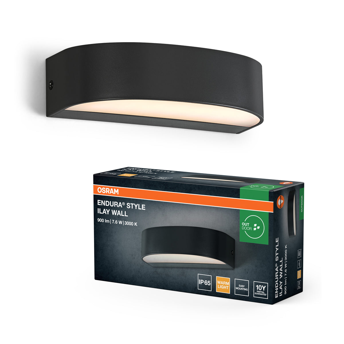 OSRAM ENDURA STYLE ILAY WALL buitenlamp, 7,6 W, 450 lm