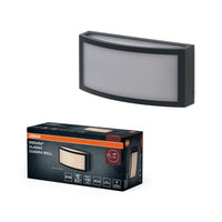 OSRAM ENDURA CLASSIC CUADRA buitenlamp, wandlamp, E27-fitting, donkergrijs, aluminium, snelle en eenvoudige installatie, matte diffuser, beschermingsklasse IP65, geschikt voor buitengebruik