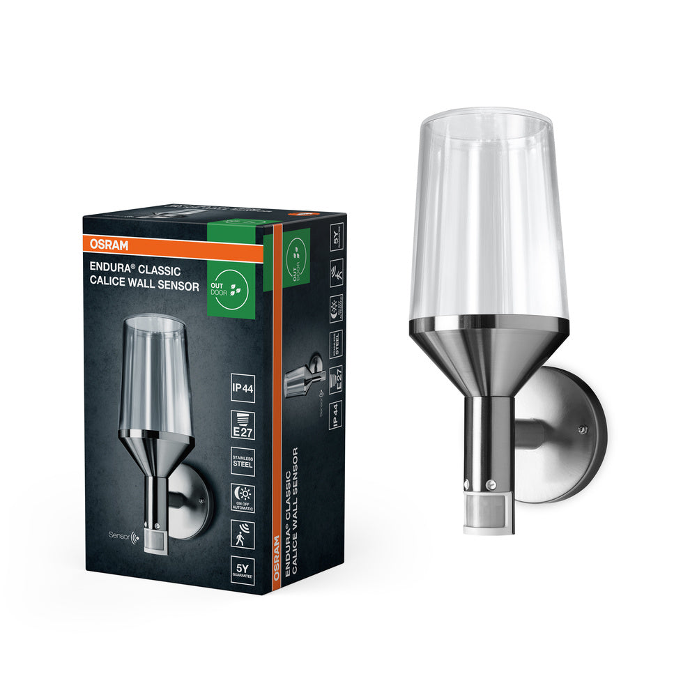OSRAM ENDURA® Classic Calice Wall LED-wandlamp met sensor E27