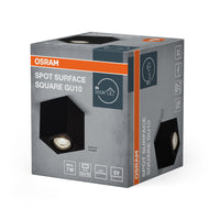 OSRAM Spot Surface Vierkante plafondspot voor opbouwmontage 80x80mm, zwart, GU10