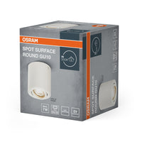 OSRAM Spot Surface ronde plafondspot voor opbouwmontage, Ø 80 mm, wit, GU10