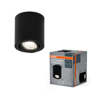 OSRAM Spot Surface Ronde opbouwplafondspot, Ø 80 mm, zwart, GU10