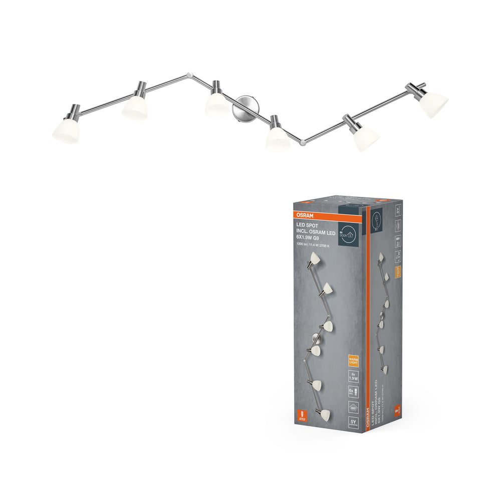 OSRAM LED SPOT G9 6 x 1,9W, 1200 lm, 2700 K, warm wit