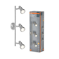 OSRAM LED-SPOT GEBORSTELD ZILVER GU10 3 x 2,6W, 690 lm, 2700 K, warm wit