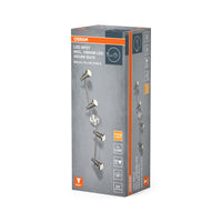OSRAM LED-spot plafondlamp geborsteld zilver, GU10, 4 x 2,6W, 2700K