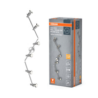 OSRAM LED-spot, hoogwaardige spot met 6 lampen, gemaakt van aluminium, geschikt voor wand- en plafondmontage binnenshuis, inclusief vervangbare GU10-lampen, warm wit (2700K), 3W, LED SPOT GU10 6x3W
