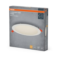 OSRAM RECESS SLIM DOWNLIGHT LED-plafondlamp, Ø 225 mm, 220…240 V, 22 W / 3000 K warm wit