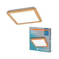 OSRAM ORBIS Disc Badkamer Plafondlamp 30x30cm 22W IP44 Houtdecor