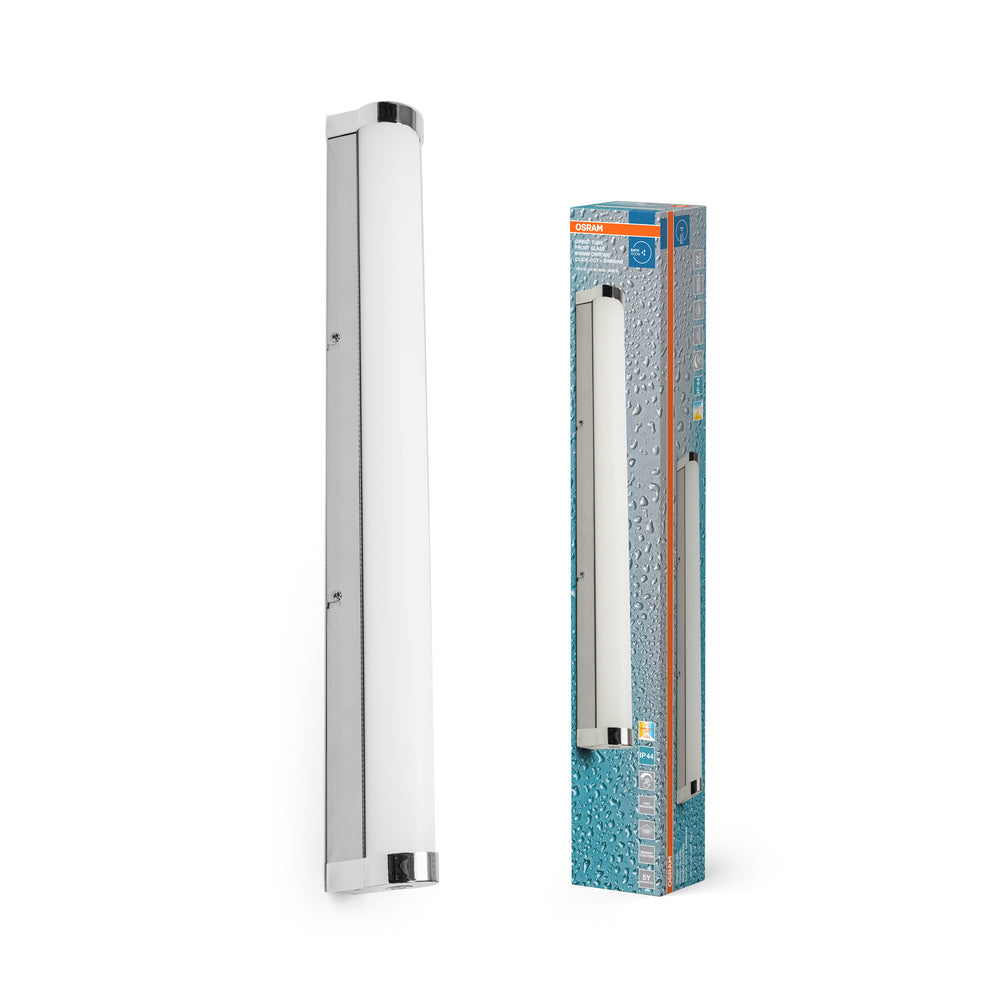 OSRAM ORBIS buisvormige badkamerspiegel/wandlamp met mat glas, 12W, 60 cm, chroom