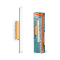 OSRAM Orbis Mirror spiegellamp, badkamer, Click-CCT, 6,8W, 40cm, houtdecor, IP44